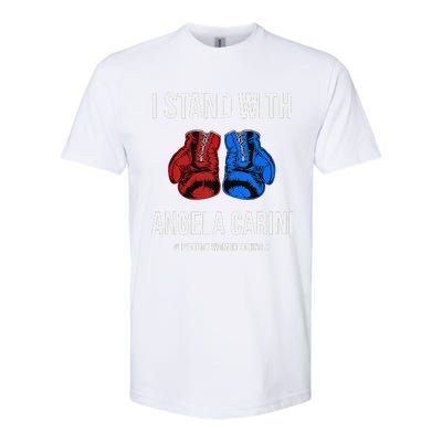 I Stand With Angela Carini Boxer Protect Women Boxing Softstyle CVC T-Shirt