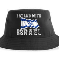 I Stand With Israel Israeli Palestinian Conflict Pro Israel Sustainable Bucket Hat