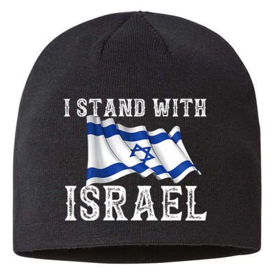 I Stand With Israel Israeli Palestinian Conflict Pro Israel Sustainable Beanie