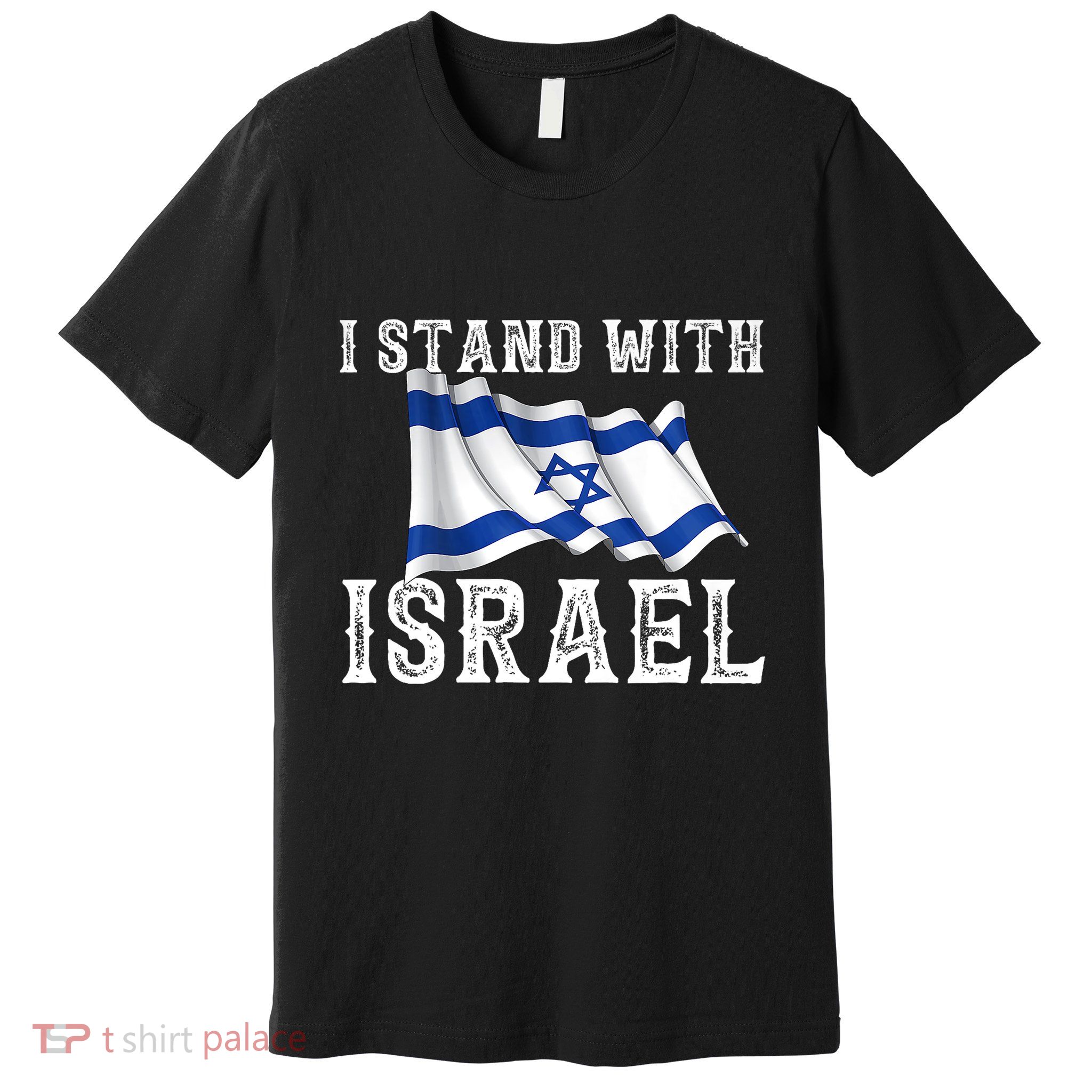 I Stand With Israel Israeli Palestinian Conflict Pro Israel Premium T-Shirt