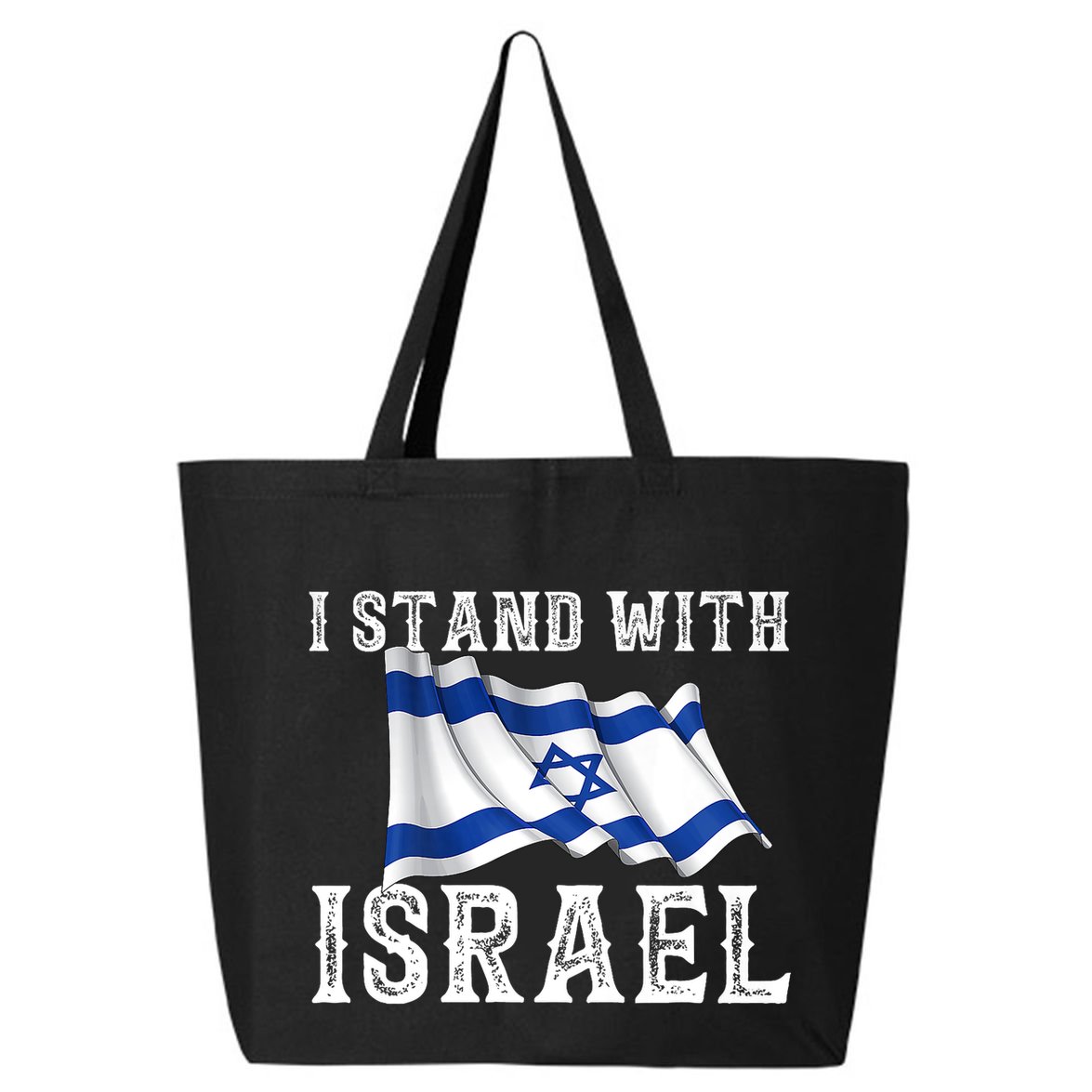 I Stand With Israel Israeli Palestinian Conflict Pro Israel 25L Jumbo Tote