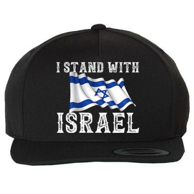 I Stand With Israel Israeli Palestinian Conflict Pro Israel Wool Snapback Cap