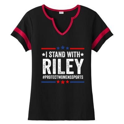 I Stand With Riley Protect Womens Sports Ladies Halftime Notch Neck Tee