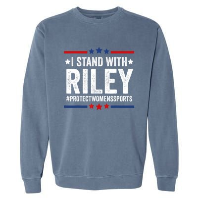 I Stand With Riley Protect Womens Sports Garment-Dyed Sweatshirt