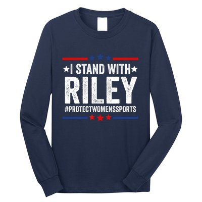 I Stand With Riley Protect Womens Sports Long Sleeve Shirt