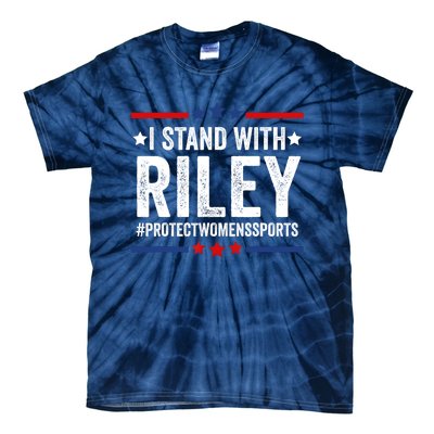 I Stand With Riley Protect Womens Sports Tie-Dye T-Shirt