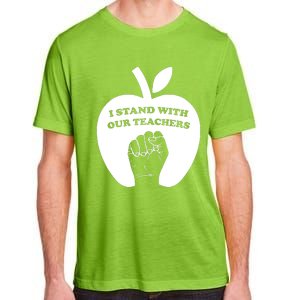 I Stand With Our Teachers & Stand Against Book Banning! Adult ChromaSoft Performance T-Shirt