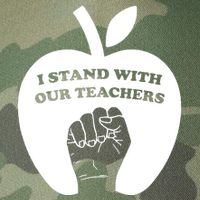 I Stand With Our Teachers & Stand Against Book Banning! Legacy Tie Dye Trucker Hat