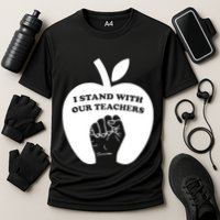 I Stand With Our Teachers & Stand Against Book Banning! Performance Shirt
