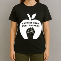 I Stand With Our Teachers & Stand Against Book Banning! T-Shirt