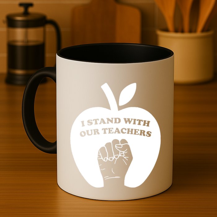 I Stand With Our Teachers & Stand Against Book Banning! Mug