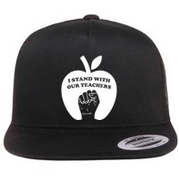 I Stand With Our Teachers & Stand Against Book Banning! Flatbill Hat
