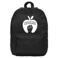 I Stand With Our Teachers & Stand Against Book Banning! 16 in Basic Backpack