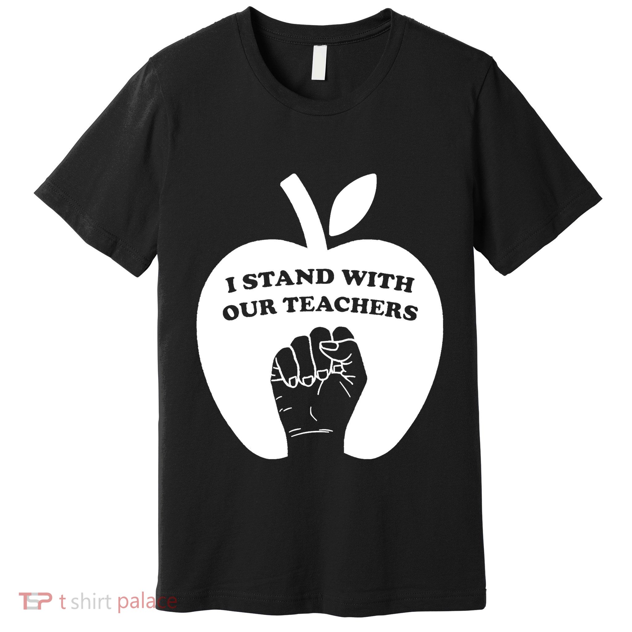 I Stand With Our Teachers & Stand Against Book Banning! Premium T-Shirt
