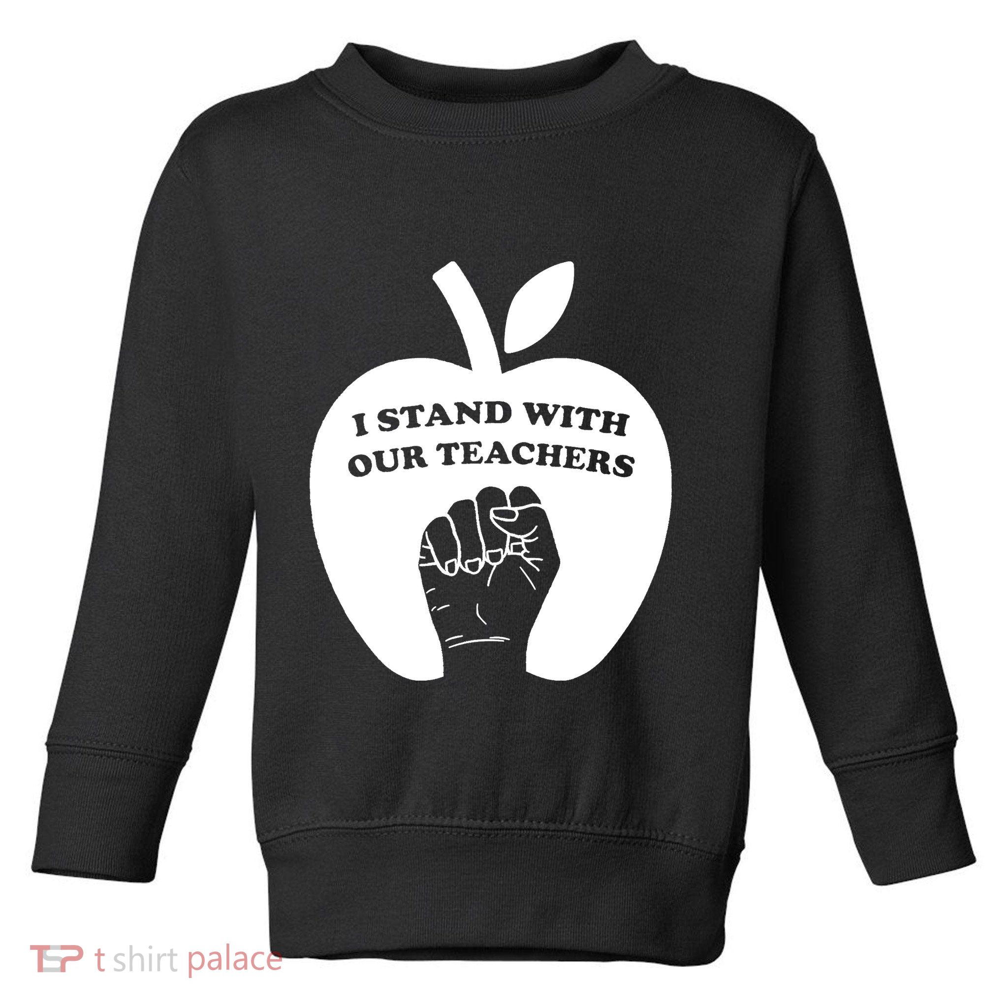 I Stand With Our Teachers & Stand Against Book Banning! Toddler Sweatshirt