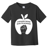 I Stand With Our Teachers & Stand Against Book Banning! Toddler T-Shirt