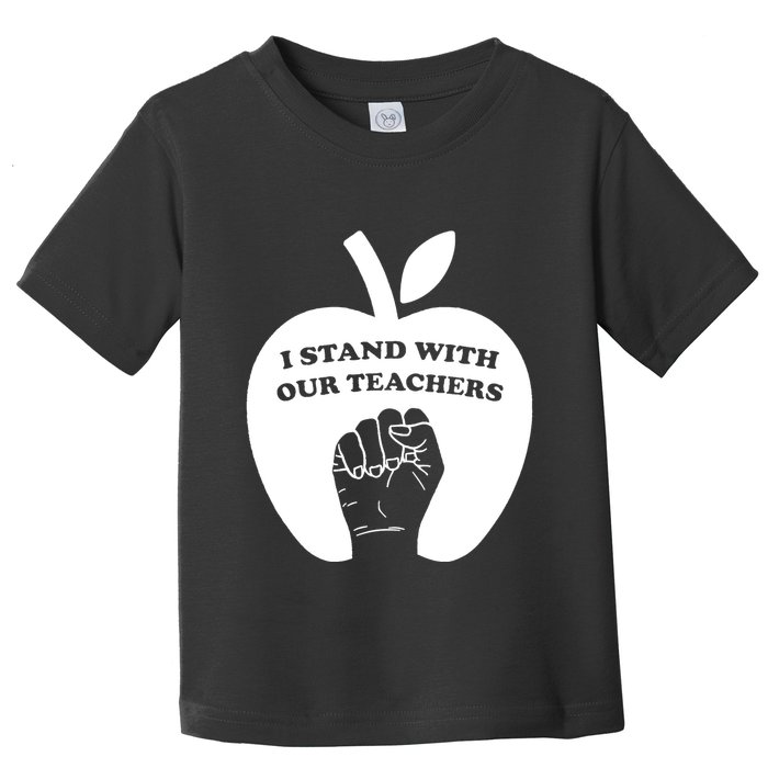 I Stand With Our Teachers & Stand Against Book Banning! Toddler T-Shirt