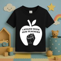 I Stand With Our Teachers & Stand Against Book Banning! Toddler T-Shirt