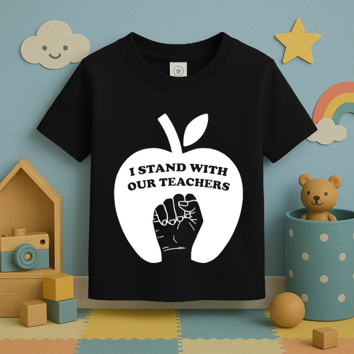 I Stand With Our Teachers & Stand Against Book Banning! Toddler T-Shirt