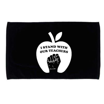 I Stand With Our Teachers & Stand Against Book Banning! Microfiber Hand Towel