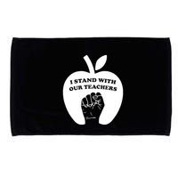I Stand With Our Teachers & Stand Against Book Banning! Microfiber Hand Towel