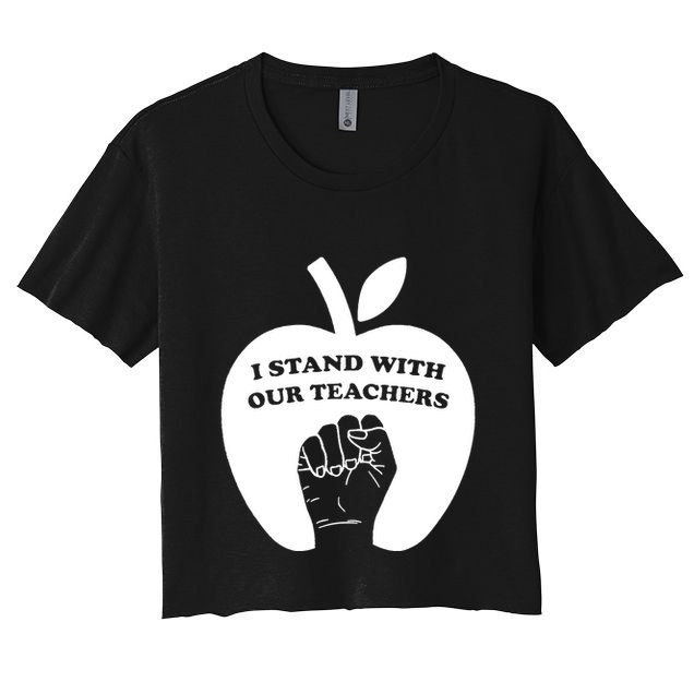 I Stand With Our Teachers & Stand Against Book Banning! Crop Top