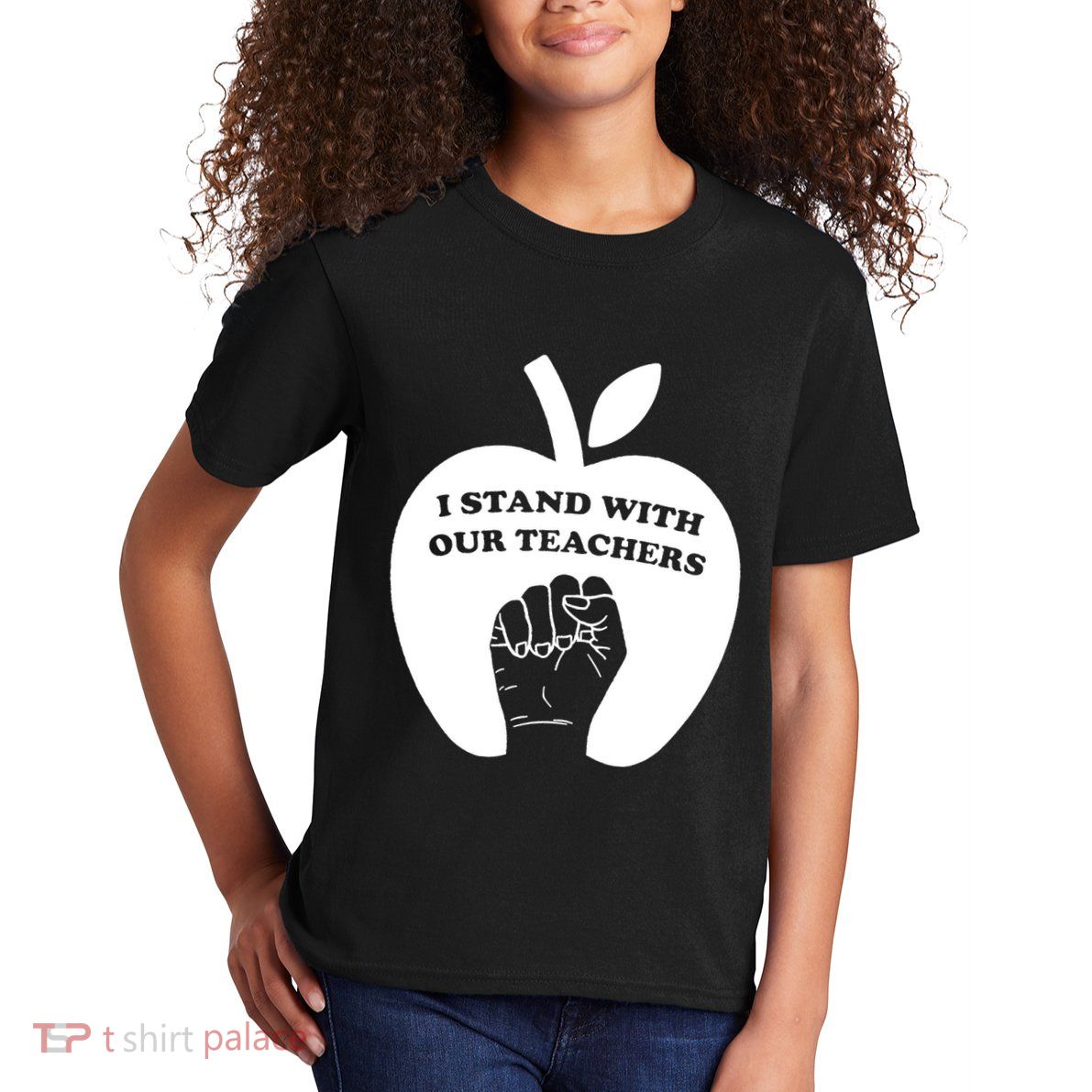 I Stand With Our Teachers & Stand Against Book Banning! Kids T-Shirt
