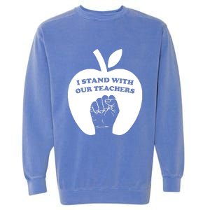 I Stand With Our Teachers & Stand Against Book Banning! Garment-Dyed Sweatshirt