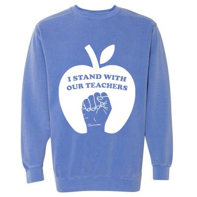 I Stand With Our Teachers & Stand Against Book Banning! Garment-Dyed Sweatshirt