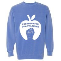 I Stand With Our Teachers & Stand Against Book Banning! Garment-Dyed Sweatshirt