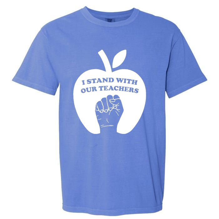 I Stand With Our Teachers & Stand Against Book Banning! Garment-Dyed Heavyweight T-Shirt