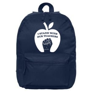 I Stand With Our Teachers & Stand Against Book Banning! 16 in Basic Backpack