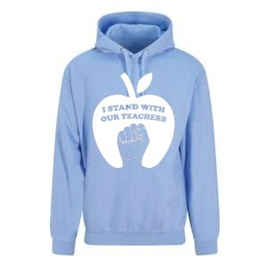 I Stand With Our Teachers & Stand Against Book Banning! Unisex Surf Hoodie