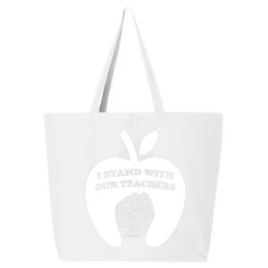 I Stand With Our Teachers & Stand Against Book Banning! 25L Jumbo Tote