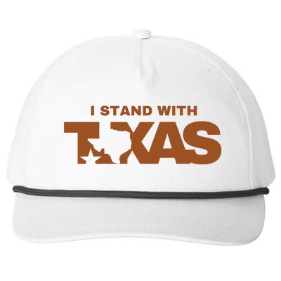 I Stand With Texas Snapback Five-Panel Rope Hat