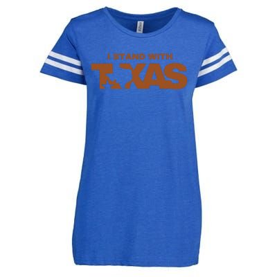 I Stand With Texas Enza Ladies Jersey Football T-Shirt