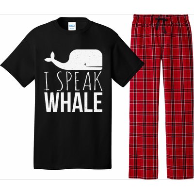 I Speak Whale Funny Animal Lover Cute Language Whale Art Pajama Set