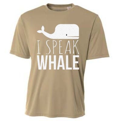 I Speak Whale Funny Animal Lover Cute Language Whale Art Cooling Performance Crew T-Shirt