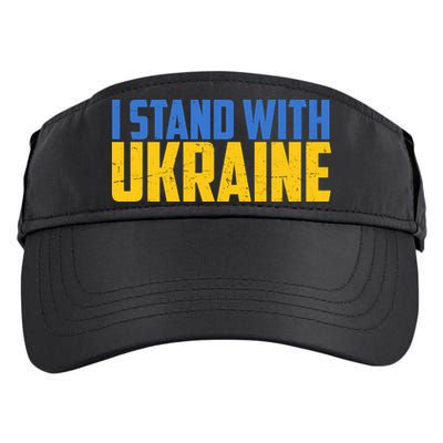 I Stand With Ukraine Support Ukraine Adult Drive Performance Visor