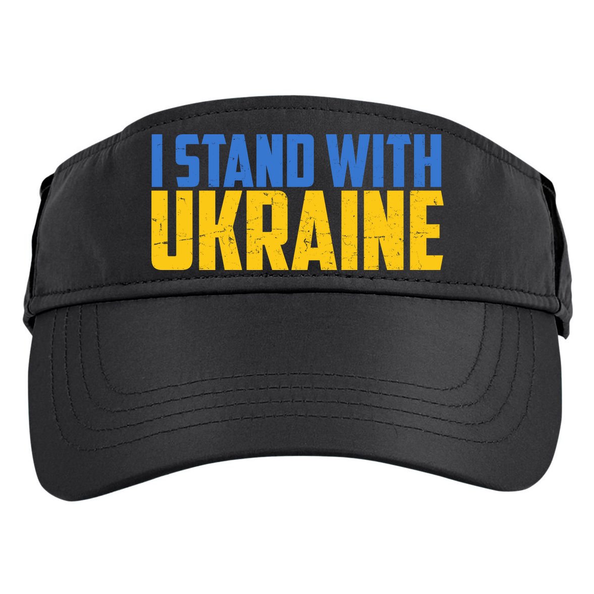 I Stand With Ukraine Support Ukraine Adult Drive Performance Visor