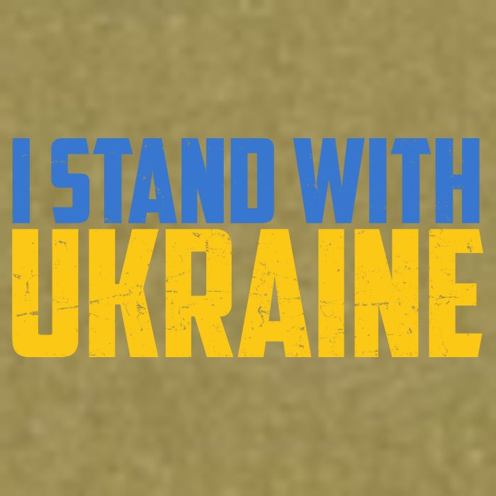 I Stand With Ukraine Support Ukraine Garment-Dyed Women's Muscle Tee