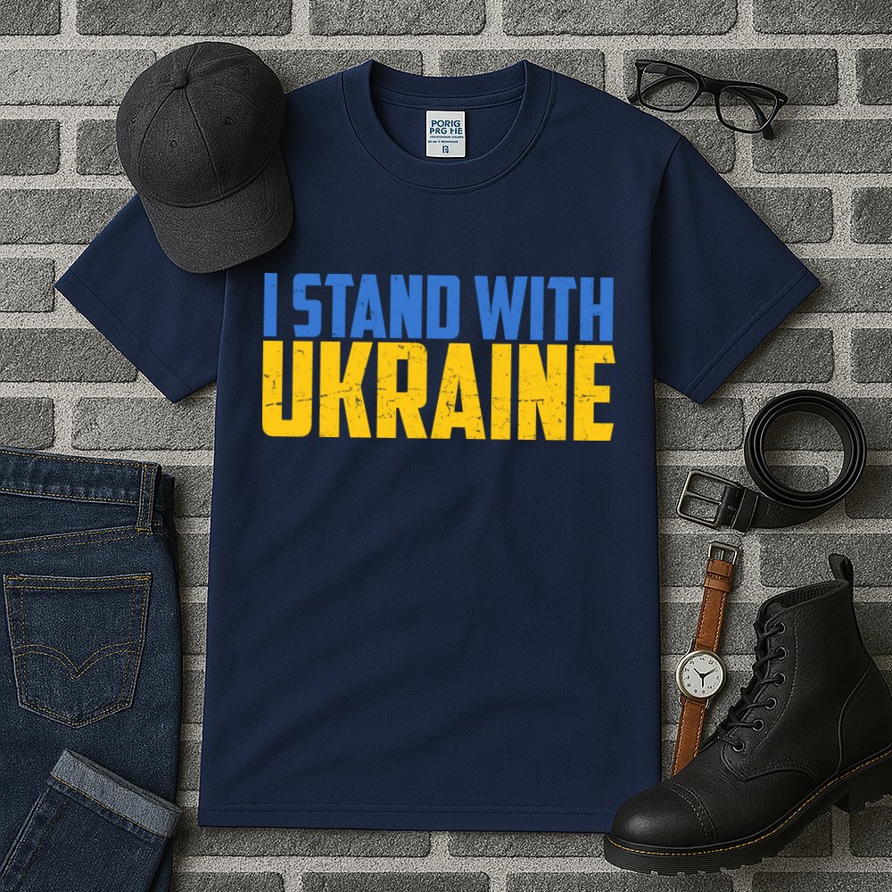 I Stand With Ukraine Support Ukraine Tall T-Shirt