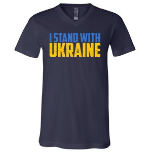 I Stand With Ukraine Support Ukraine V-Neck T-Shirt