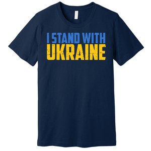 I Stand With Ukraine Support Ukraine Premium T-Shirt