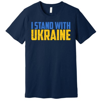 I Stand With Ukraine Support Ukraine Premium T-Shirt