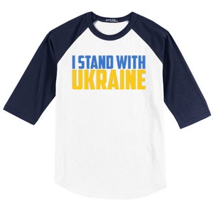 I Stand With Ukraine Support Ukraine Baseball Sleeve Shirt