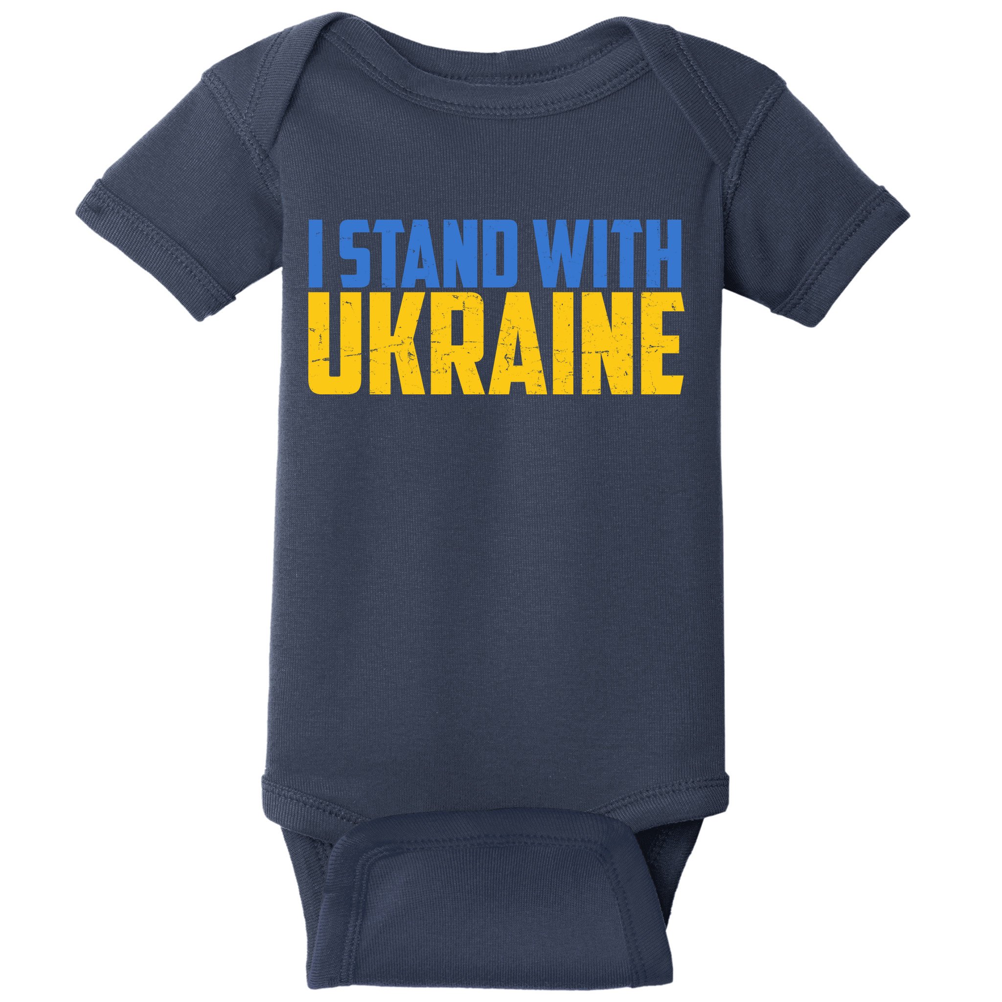 I Stand With Ukraine Support Ukraine Baby Bodysuit