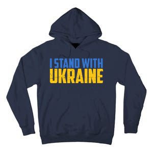 I Stand With Ukraine Support Ukraine Tall Hoodie