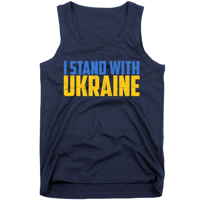I Stand With Ukraine Support Ukraine Tank Top