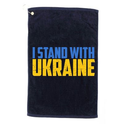 I Stand With Ukraine Support Ukraine Golf Towel